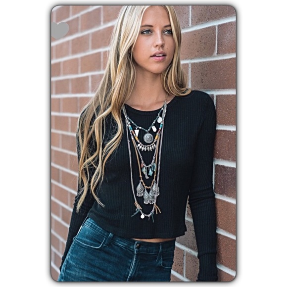 Boho Festival Gypsy Layered Statement Necklace - Picture 3 of 8